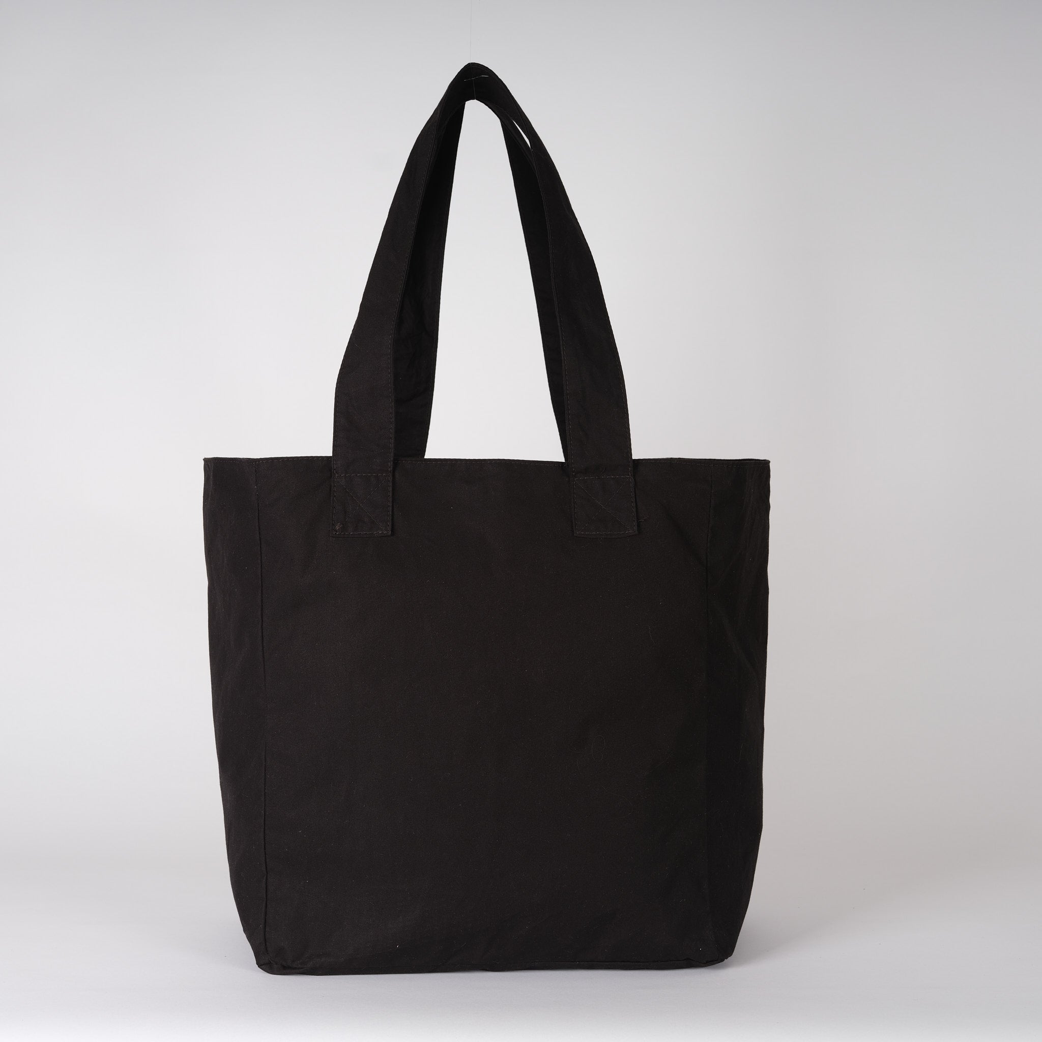 Black Waxed Mega Tote