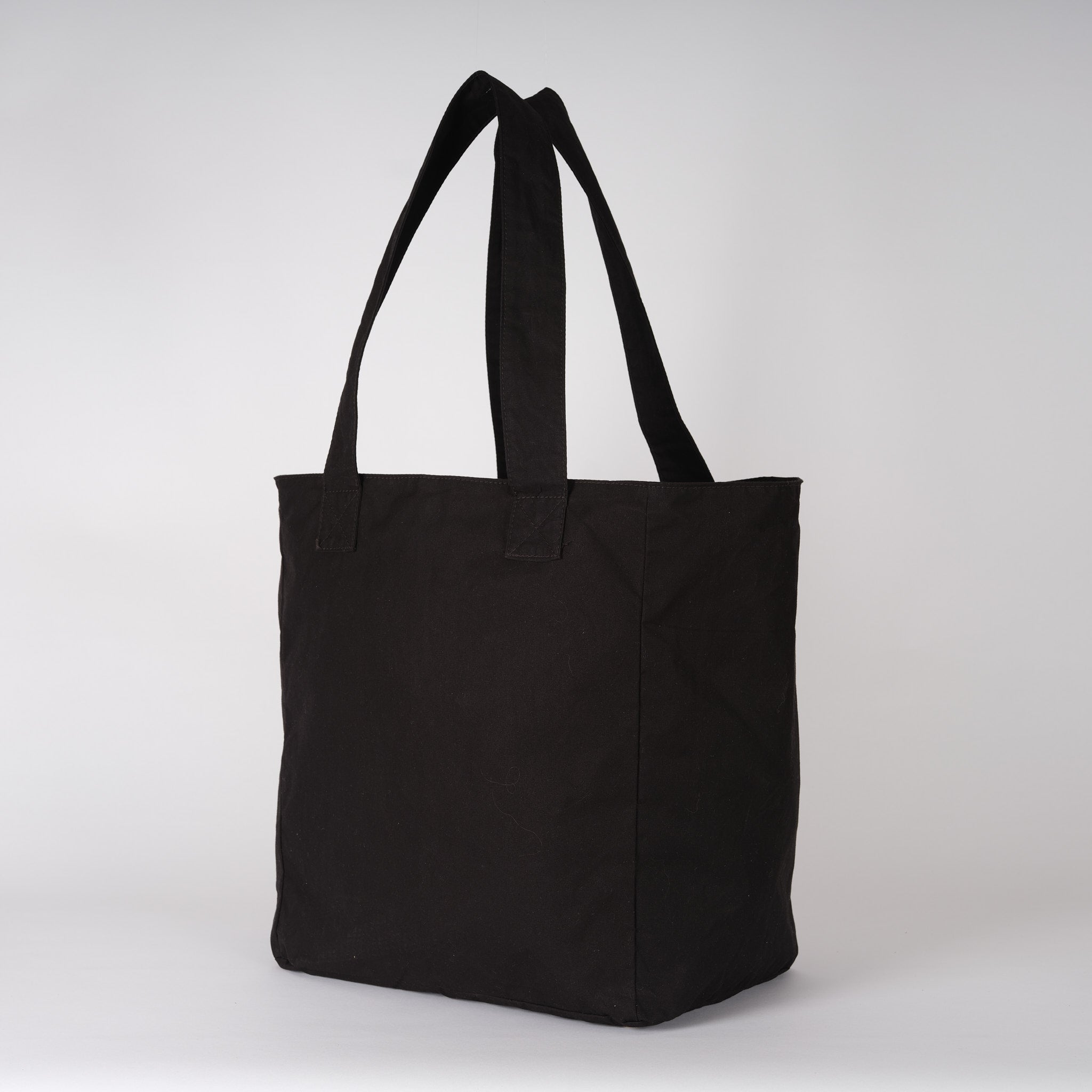 Black Waxed Mega Tote