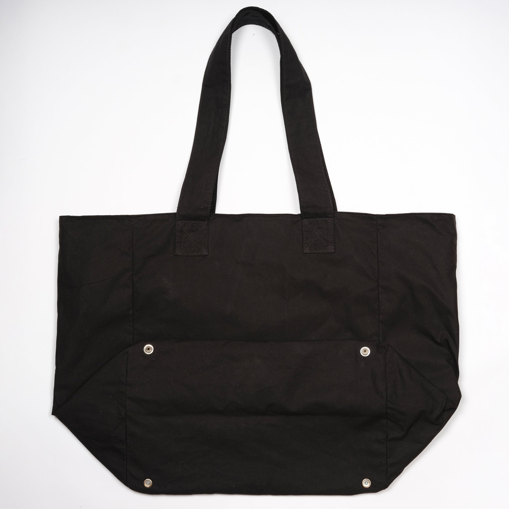 Black Waxed Mega Tote