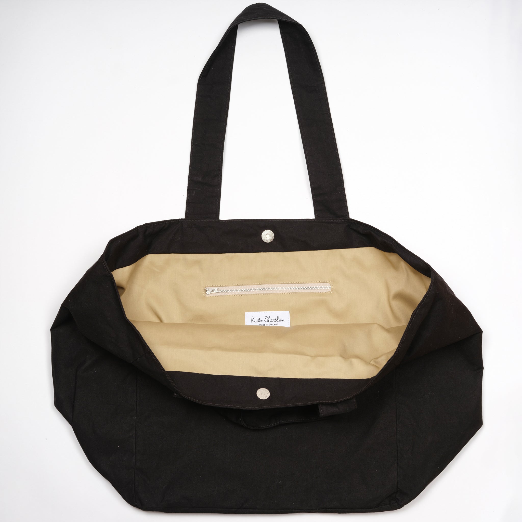 Black Waxed Mega Tote